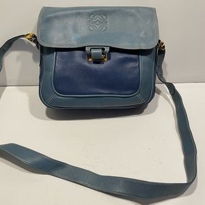 Loewe vintage Blue Crossbody purse